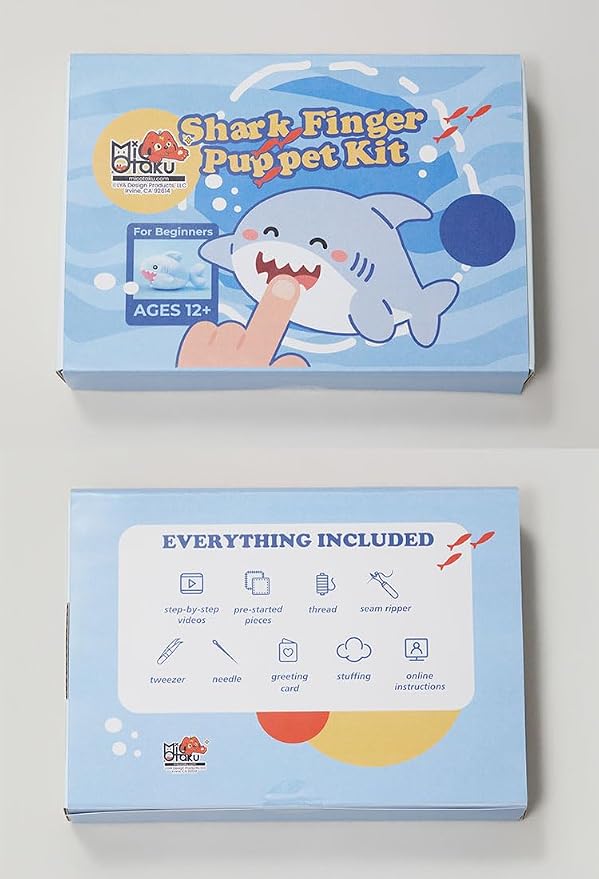MICOTAKU Shark Finger Puppet Sewing Kit - Image 8