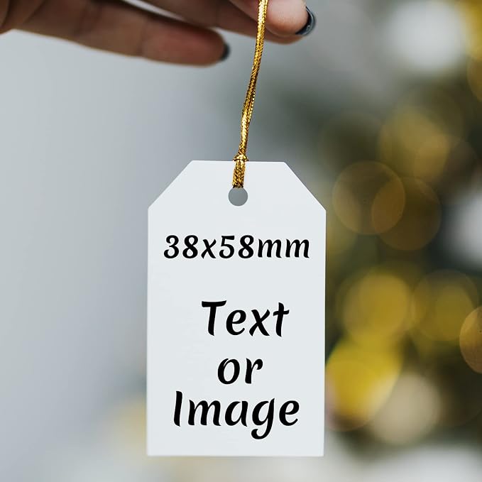 Personalized Custom 100 Pcs Price Tags, Kraft Paper Gift Tags - Image 2