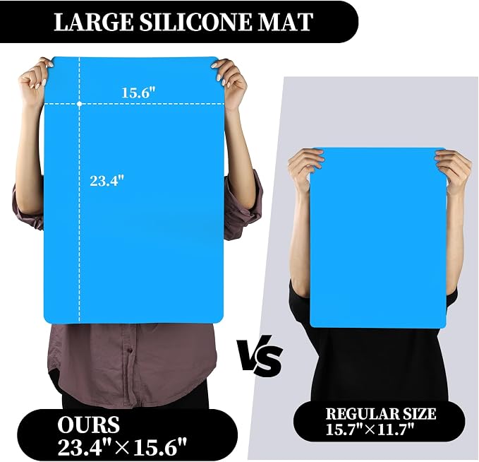 LEOBRO Silicone Mat for Crafts, Craft Mats for Resin Molds, Jewelry Making - Image 2