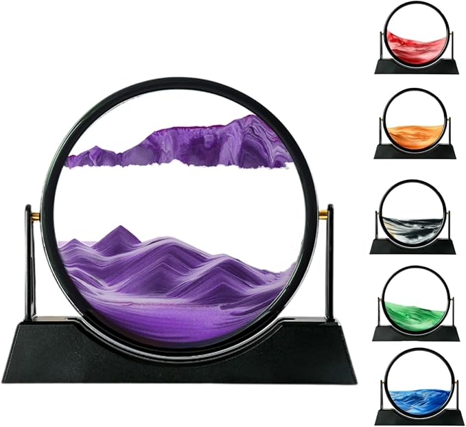 Moving Sand Art Picture Liquid Motion, 3D Quicksand Décor, Deep Sea Sandscapes by Unknown