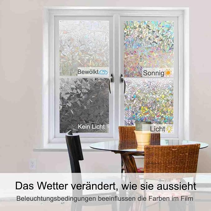 Volcanics Privacy Film with Installation Tools, Static Clings Vinyl 3D Decals - Image 6