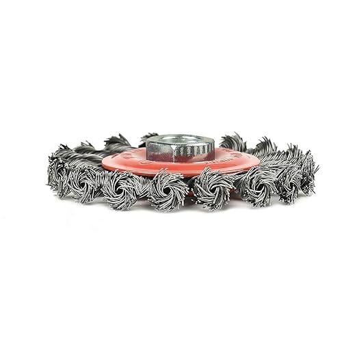 A A IN 20Pack Wire Wheel for Angle Grinder, 4 Inch Twisted Knotted Grinder Wire Wheel Brush with 5/8"-11 Threaded Arbor for Angle Grinder,Carbon Steel Wire Cup Brush for Rust,Corrosion,Paint Removal