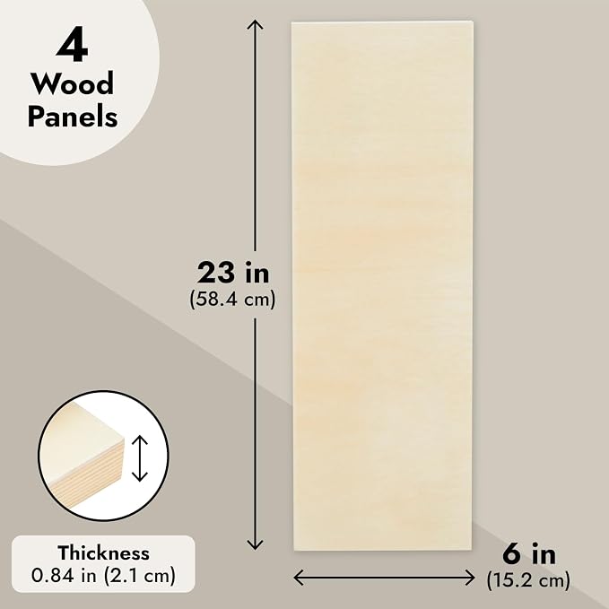 Bright Creations Unfinished Wood Panels - Image 6
