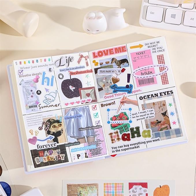 Girl's Korean Sticker Book, Food and Daily Life Theme - Image 7