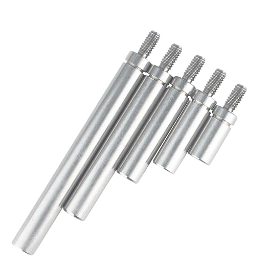 Dial Digital Indicator Extension Stem Rod 4.5mm Diameter M2.5 Thread, 10mm (0.39") to 105mm (4.13") Adjustable Length,Compatible with Dial Test Indicators/Gauges