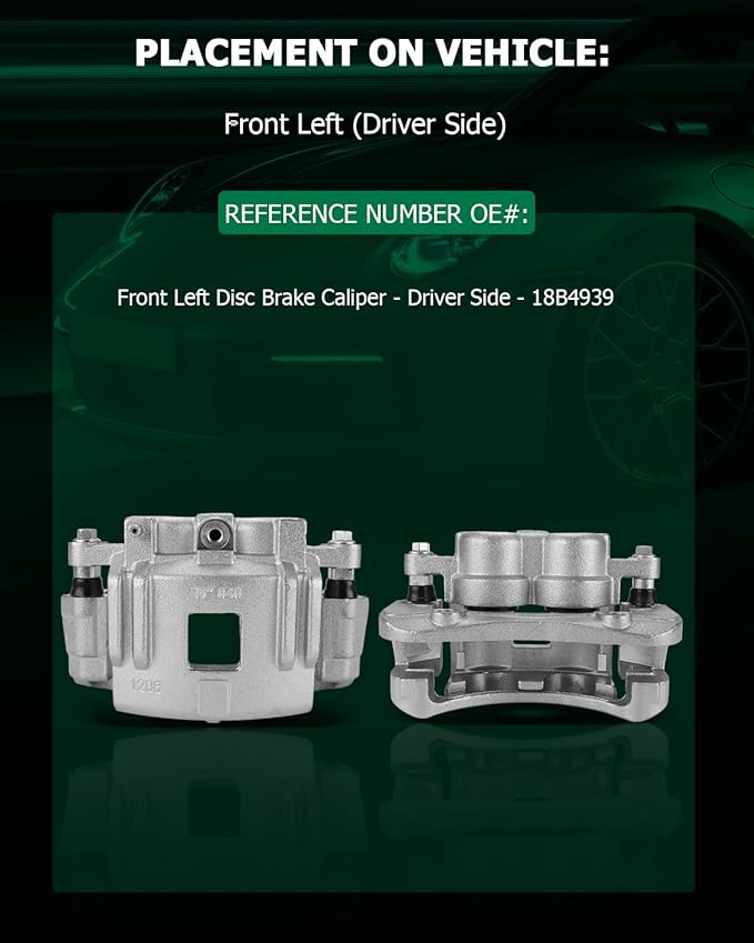 SCITOO Front Left Brake Caliper With Bracket 18B4939 Compatible For Chevy Colorado 04-08 For GMC Canyon 04-08 For Isuzu i-280 06 For Isuzu i-290 07-08 For Isuzu i-350 06 For Pontiac G6 05