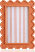 AceOrbit 4x6 Inches Orange Flower Wavy Scalloped Picture Frame Cute Wavy Edge by Unknown
