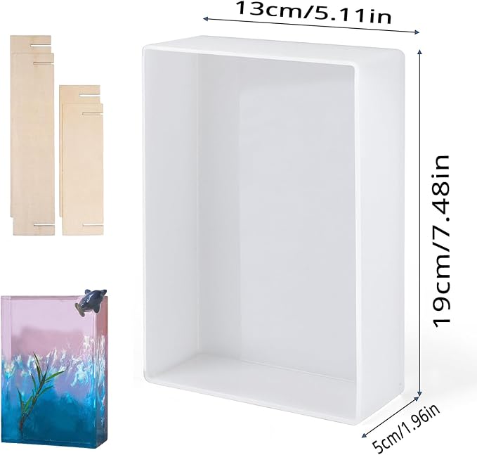 Large Rectangle Silicone Molds Resin Deep Epoxy Mold - Image 2