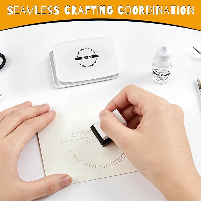 ForraFun 2 Pack 4 Inch Clear Embossing Ink Pad - Image 5