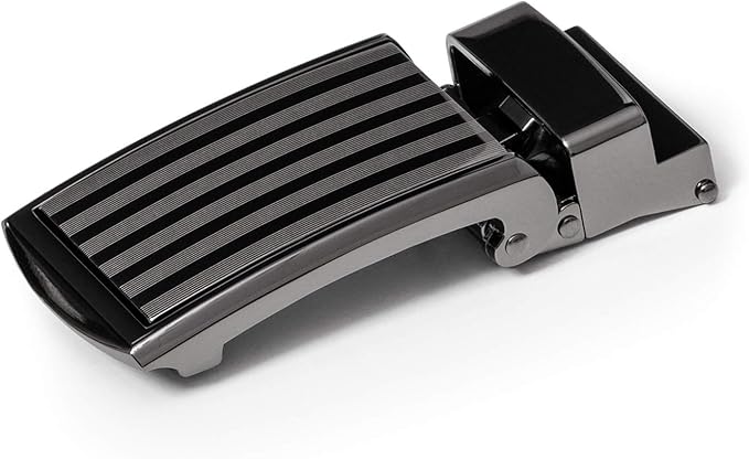 SlideBelts Full Grain Leather Belt with Contrast Stitching - Custom Fit for Adult Men, Golfers