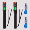 2PCS Visual Fault Locator 50KM Range, VFL Tester Kit - Includes Single Mode 9/125um FC Male to LC Female Adapter and Red Light Pen for Fiber Optic Cable Network Testing