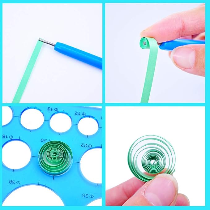 Floranea 4 Pcs Paper Quilling Tools Slotted Kit Rolling Curling Quilling Needle - Image 3
