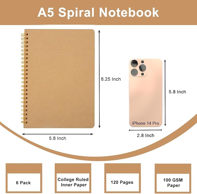 Ruled Spiral Notebook - Image 4