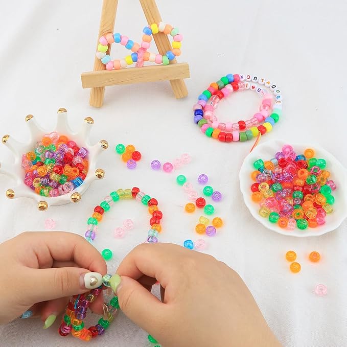 Pony Beads Bulk 4000 Pcs, Beads - Image 4