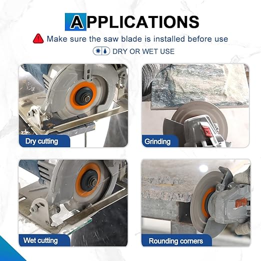 Rock Slab Grinding Disc - 5 inch Glass Cutter Disc (2pcs), Granite Cutting Disc, Diamond Grinder Wheel for Rock Slab, Stone, Tile, Marble, Granite, Glass Diamond Cutting Discs