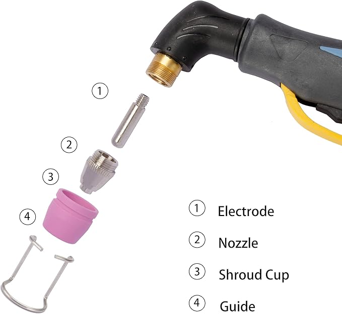 SG-55 AG-60 WSD-60 Plasma Cutter Cutting Torch Tip Nozzles Consumables Kit, .045'' 50PCS (AG60)