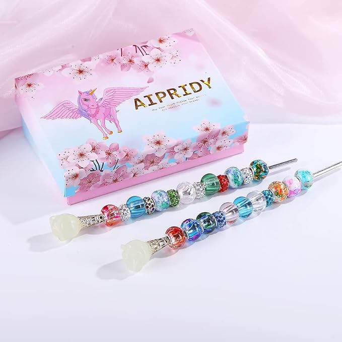 Aipridy European Large Hole Beads, Colorful Glass Charm Beads Set - Image 4