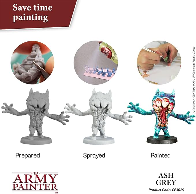 The Army Painter Colour Primer Ash Grey, 400 mL Acrylic Spray Primer, Spray - Image 2