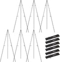 Nicpro Art Folding Easels for Display, 6 Pack 63 Inches Metal Floor Easel Stand by Nicpro