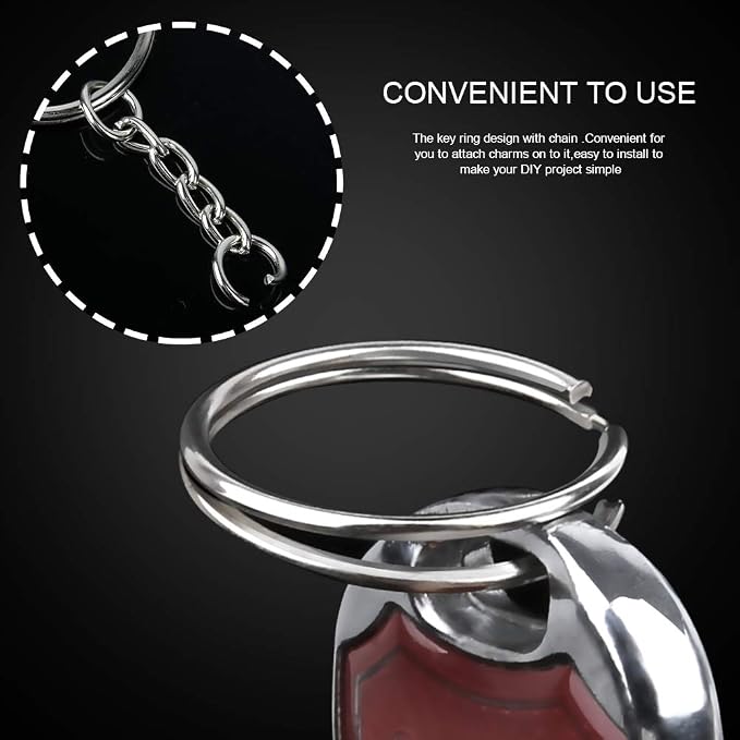 Teenitor 20PCS Key Chain Rings 1 Inch, Key Chain Rings - Image 2