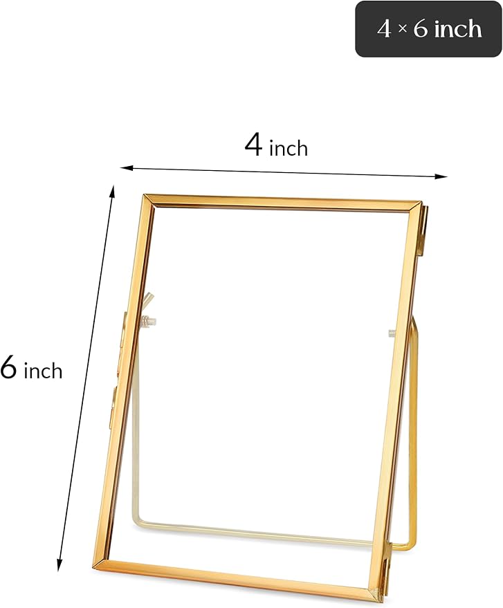 REDHUGO Glass Pressed Flower Frame Handmade, Floating Picture Frames - Image 4
