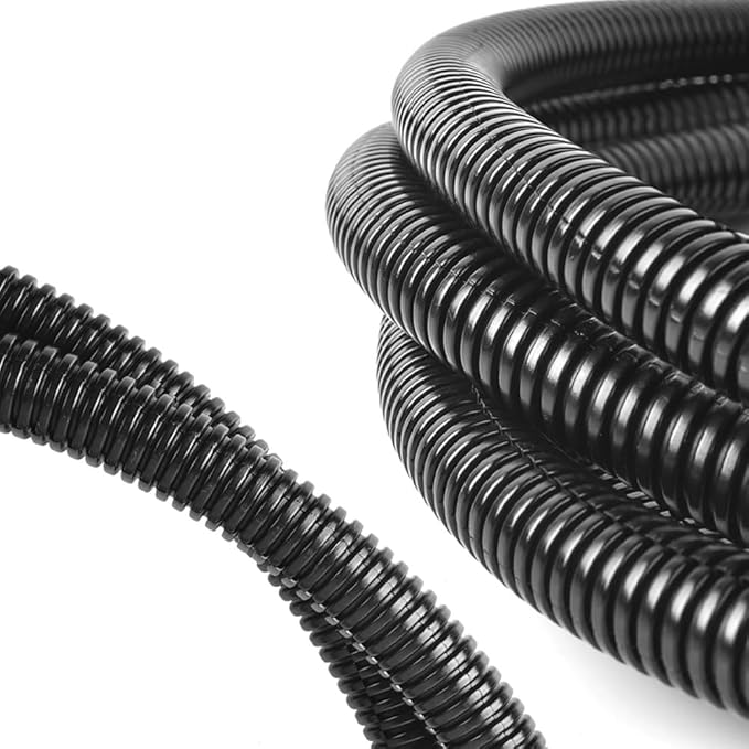 1/2"-32.8ft Split Wire Loom Tubing Cable Management Conduit Flexible Covers Cord Protectors