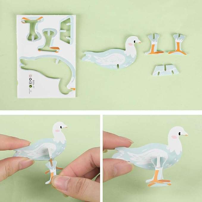 LOMIMOS 50Pcs Educational 3D Cartoon Puzzle - Image 2
