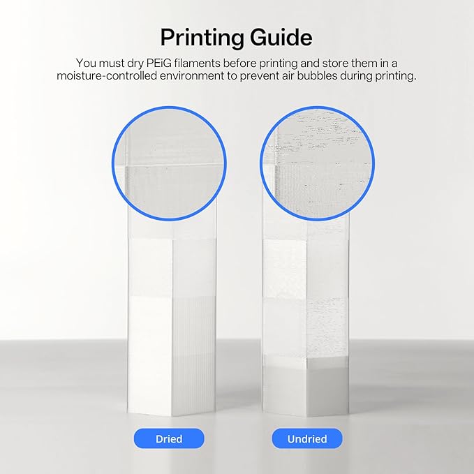 ANYCUBIC PETG Filament 1.75mm, 3D Printer Filament, Translucent and Vibrant, Dimensional Accuracy +/- 0.02mm, Print with Most FDM 3D Printers, 1KG Reusable Spool, Clear Orange