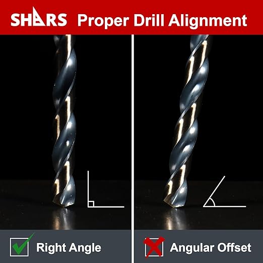 Shars 1/16-1/2" by 32nds 15 pcs HSS Heavy Duty Black & Gold Finish Jobber Drill Set 135° Point Angle 404-2931 !)