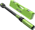 1/2 Drive Click Torque Wrench Dual-Range【10-170.0ft.lb/13.60-230.5Nm】±3% Precision Torque Wrench 1/2 Drive, 72 Tooth Dual-Direction Adjustable Torque Wrench for Bicycle, Moto and Car Maintenance