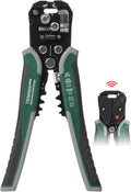 TESMEN TWS-322 Self Adjusting Wire Stripper with Non-Contact Voltage Detection, 4-in-1 Automatic Wire Stripper Tool, Universal Cutters and Crimping Tool, for 10-24 AWG Electrical Cable