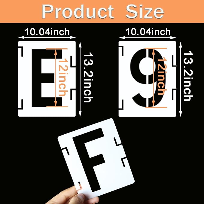 12 Inch Letter Stencils Symbol Numbers Craft Stencils - Image 2
