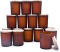 SHOWIN Thick Candle Jars for Making Candles 16 Pcs, 7 OZ Empty Jars by Showin
