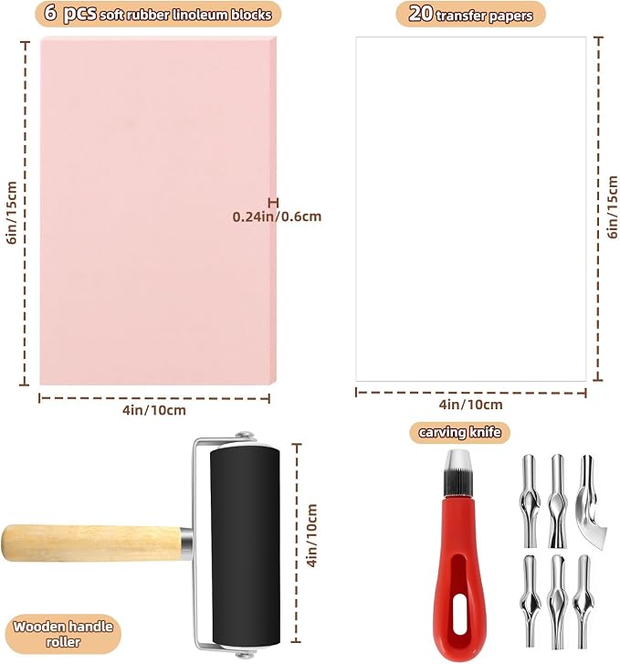 Oopsu Linocut Printmaking Kit - Image 2