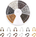PH PandaHall 900pcs 6 Colors Brass Wire Guardian Wire Cable Protectors by PHPandaHall