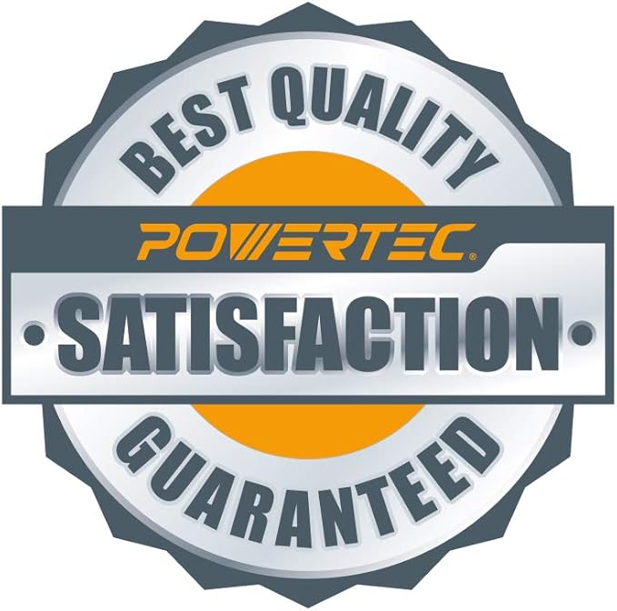 POWERTEC Bench Grinder Wheel 8 Inch 36 Grit, Aluminum Oxide Grinding Wheel for Bench Pedestal Grinder, 1" Thick 5/8" Arbor, Sharpening & Shaping Drill Bits, Blade, and Chisel 1PK (15516)