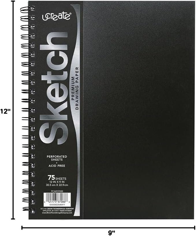UCreate Poly Cover Sketch Book, Heavyweight, 75 Sheets - Image 3