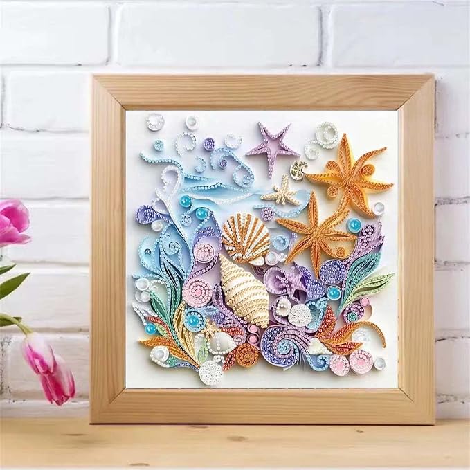 ZQEATRY Shell Starfish Diamond Art Kits - Image 2