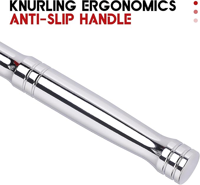 1/2 Inch Drive Ratchet Wrench, 1/2 Ratchet Wrench Long Handle, Socket Wrench, 72-Tooth Quick-release Reversible Cr-Mo Head, Chrome Steel Made - 15''38cm