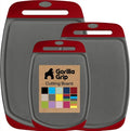 GORILLA GRIP BPA-Free Reversible Kitchen Cutting Board Set of 3, US Designed by Unknown