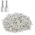 XHF 1000 PCS AWG 16/1.5mm² Wire Ferrules Insulated Copper Crimp Connectors, Crimp Pin Cord End Terminals White
