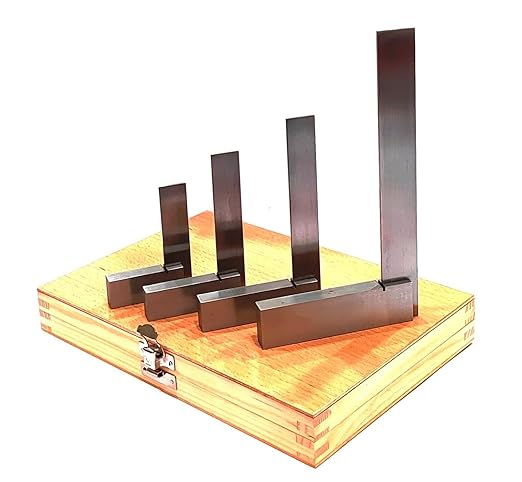 Machinist 2" (50 mm), 3" (75 mm), 4" (100 mm) & 6" (150 mm) Steel Try Square