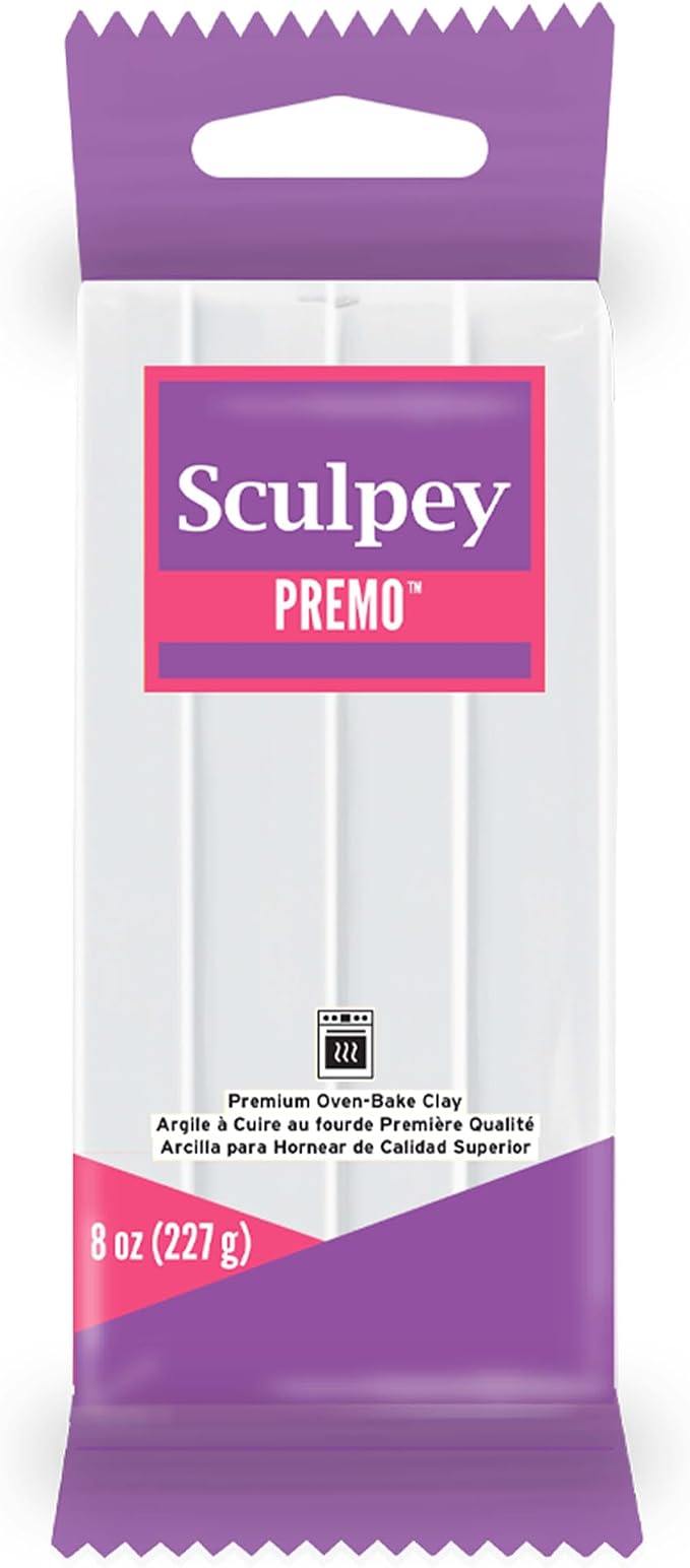 Polyform PE08 5001 Premo Sculpey Polymer Clay 8oz by Sculpey