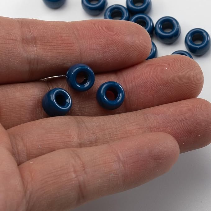 1000 Pcs Acrylic Pony Beads 6x9mm Bulk - Image 5