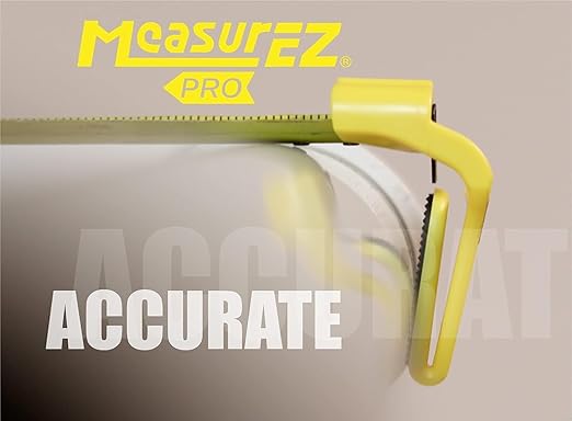 No Slip Tape Measure Hook Extension | Rubber Grip Hook for Round Edges | Measure Pipes, Columns & Curved Surfaces | Do-It-Yourself (DIY), Handyman, Construction Gift & Stocking Stuffer | USA Made
