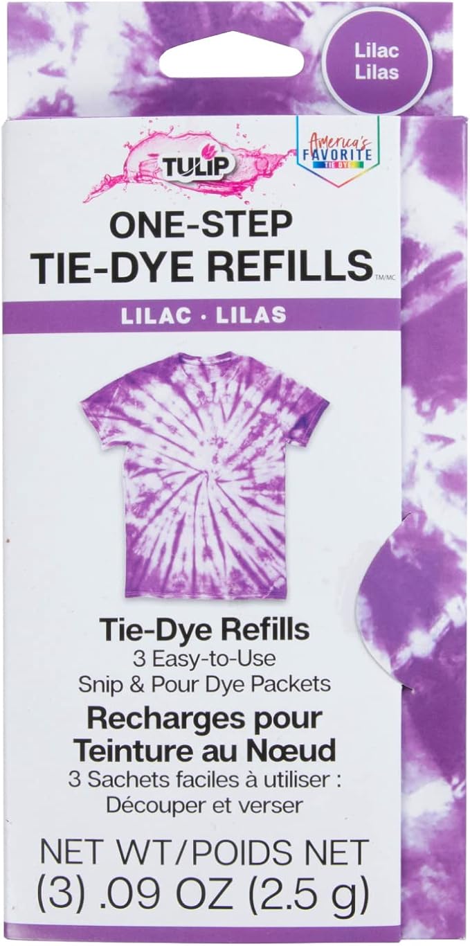 Tulip One-Step Tie-Dye Kit, 3 Fabric Dye Refill Packs by Tulip