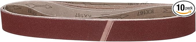 2 x 42 Inch Sanding Belt, 10 Pcs 150 Grit Knife Sharpener Belts Work Sharpening for Belt Sander Knife Carving Tool Metal Working