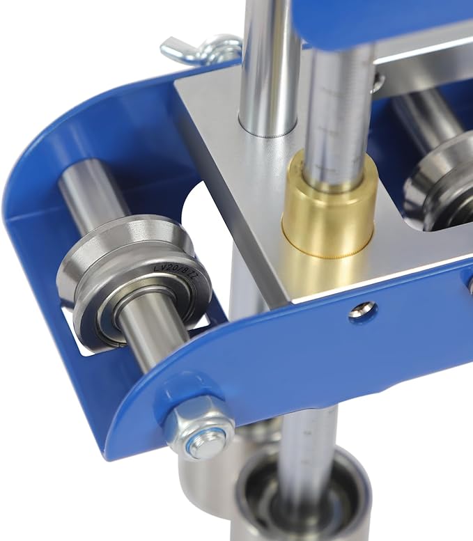 Roller Bender, 0-90°Bending Angle Metal Bending Tool, Steel Aluminum Copper Plate Metal Roller Bending Tool for Various Metal Roofing (Blue)