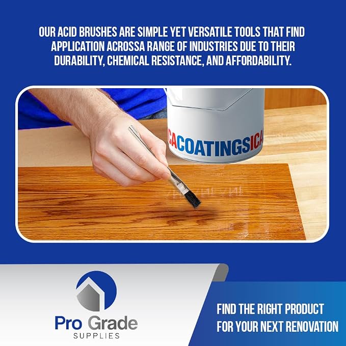 Pro Grade Acid Brushes 3/8" – Disposable Glue Brushes 72 Pack – Soldering Flux - Image 7