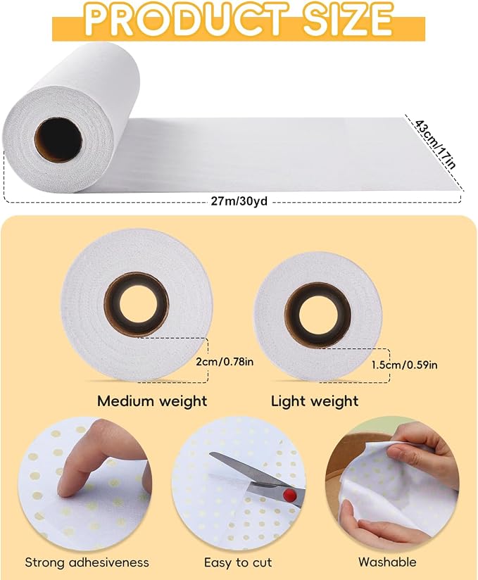 UzecPk Light Weight Fusible Interfacing - Image 2